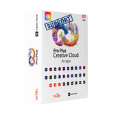 Adobe Creative Cloud Pro Plus package on a white background
